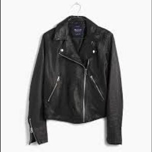 MADEWELL - washed leather motorcycle jacket ‼️